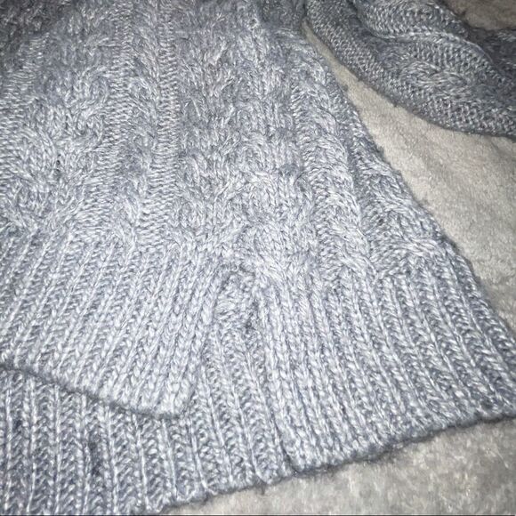 Gray Boatneck Wool Blend Sweater - Picture 6 of 10